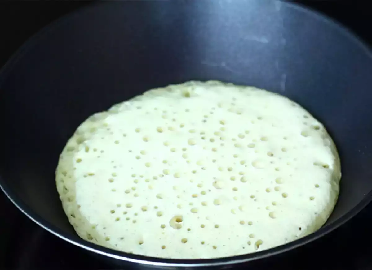 चरण 3: बिना पलटे पकाएं।