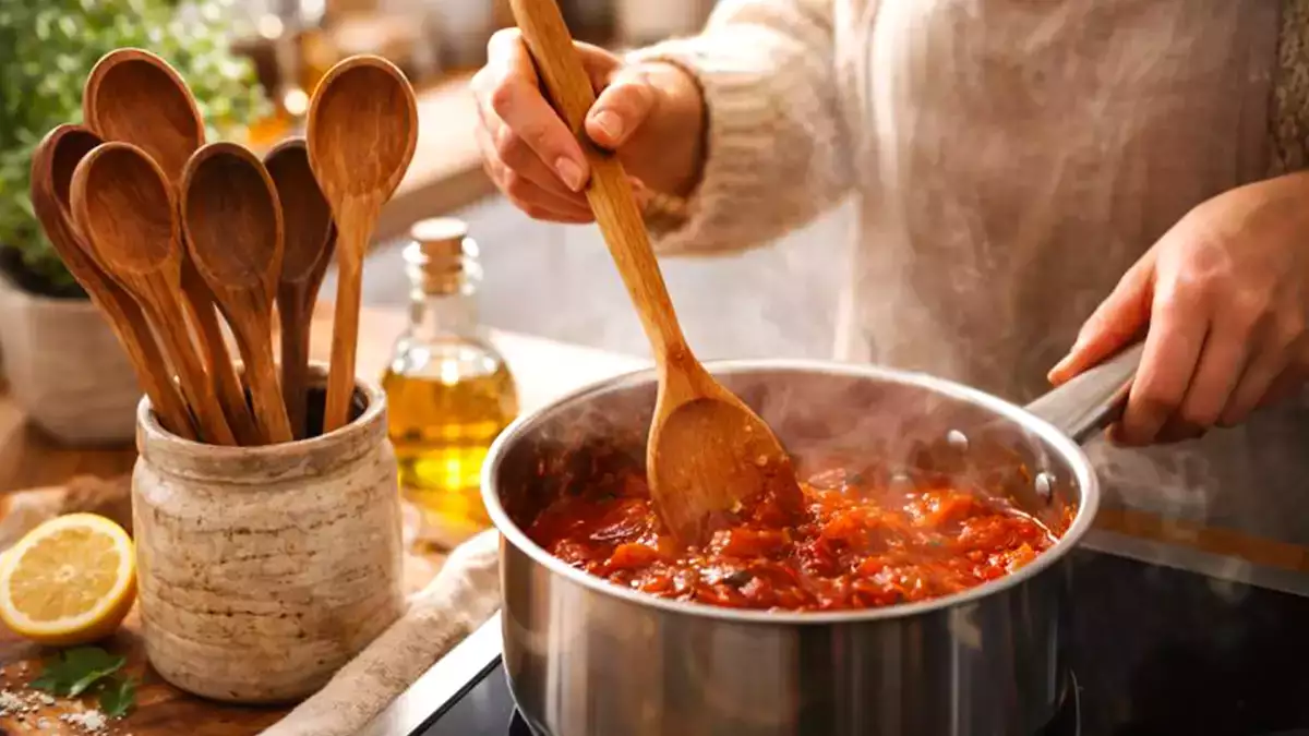 दादी का रहस्य लकड़ी के चम्मच को सुरक्षित रखने और आपकी रसोई को गंध, दरार और छिपी गंदगी से मुक्त करने के लिए