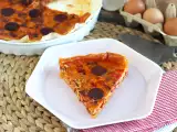 रेसिपी क्विच पेपर और चोरिज़ो के साथ