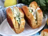रेसिपी ब्रियोश के साथ झींगा सैंडविच (prawns roll)