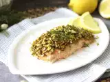 रेसिपी पिस्ता की परत में सामन
