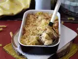 रेसिपी एयरफ्रायर में हैम पनीर पास्ता ग्रेटिन