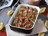 रेसिपी कॉनकीग्लियोनी भरे हुए रिकोटा और पालक: एक अविश्वसनीय शाकाहारी बेक्ड डिश