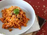 रेसिपी Risotto 'nduja और सॉसेज, एक पहले पाठ्यक्रम का गहन स्वाद