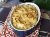 रेसिपी काले चने का ग्रैटिन बेशमेल और पनीर के साथ