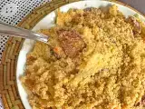 रेसिपी सोनेरी फ़ारोफ़ा, कालाब्रेशा, अंडा और गाजर के साथ