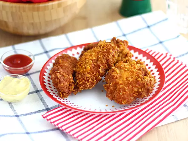 रेसिपी क्रिस्पी चिकन टेंडर जैसे kfc में