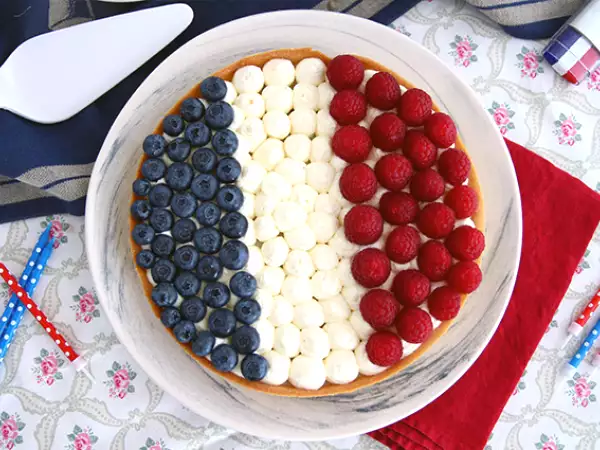 रेसिपी Tarte france bleu blanc rouge