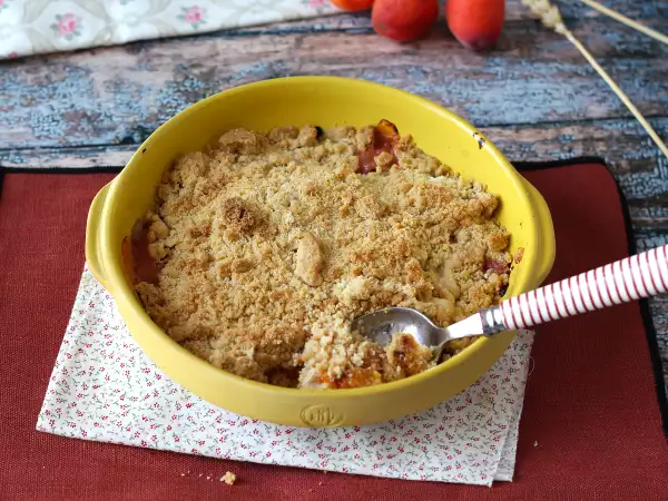 रेसिपी Apricot crumble