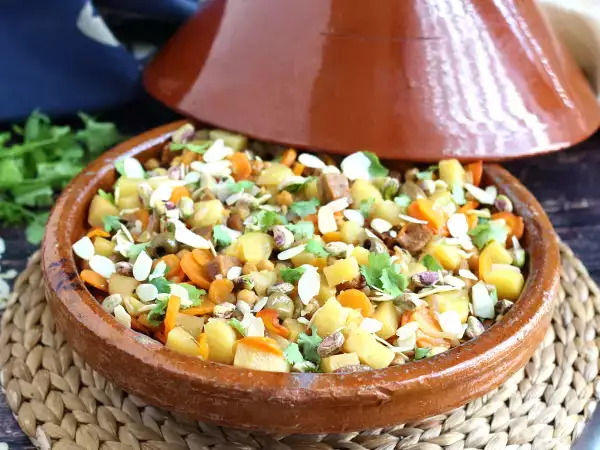 रेसिपी शाकाहारी ताजिन (हमारे साथ सेइटान पकाएं!)