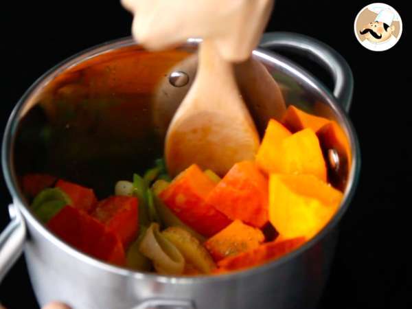 कद्दू का वेलौटे - तैयारी चरण 3
