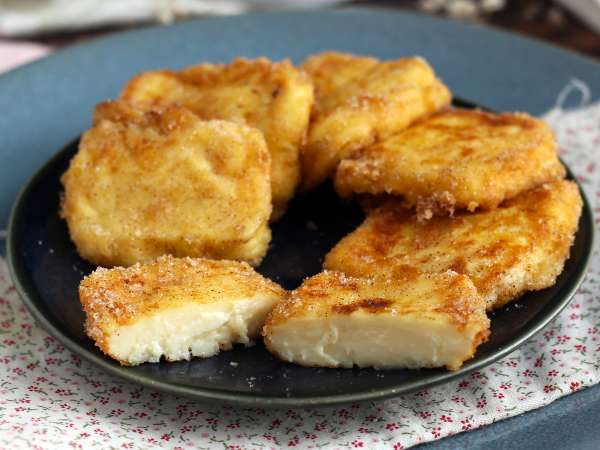 फ्राइड मिल्क स्पेनिश मिठाई - तैयारी चरण 9