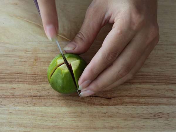 भुनी हुई अंजीरें - तैयारी चरण 1