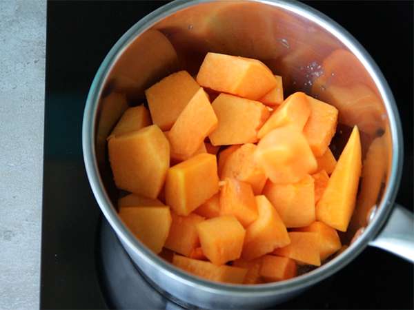 कद्दू की पाई - तैयारी चरण 1