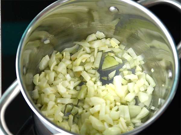 सादा गोभी का सूप - तैयारी चरण 1