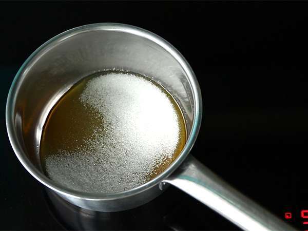 कंडेंस्ड दूध का फ्लान - तैयारी चरण 1