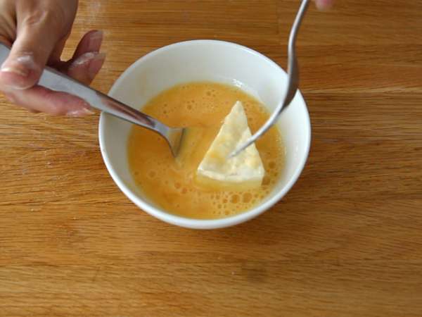 कैमेम्बर्ट पैन, पिघलता और कुरकुरा - तैयारी चरण 2