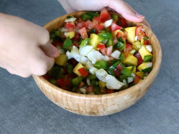 Ceviche de cabillaud - तैयारी चरण 5