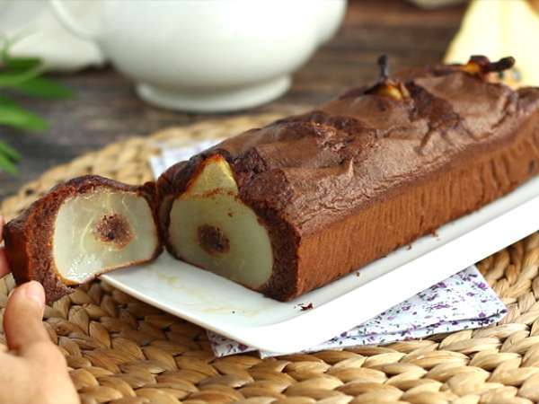 चॉकलेट और नाशपाती का केक - तैयारी चरण 6