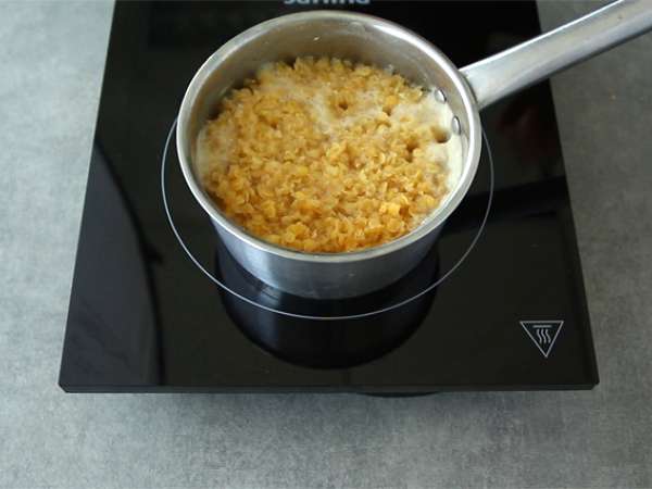 लाल मसूर की टार्टिनेड - तैयारी चरण 1