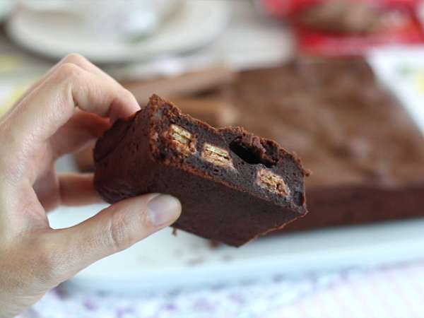किट कैट ® का ब्राउनी - तैयारी चरण 4