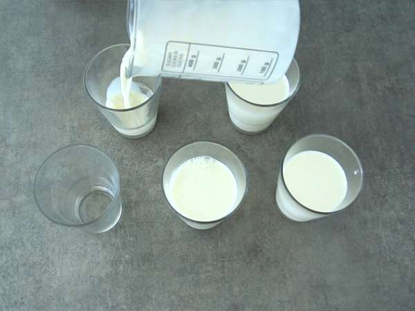 वनीला panna cotta और इसके खुबानी के कूलिस - तैयारी चरण 3