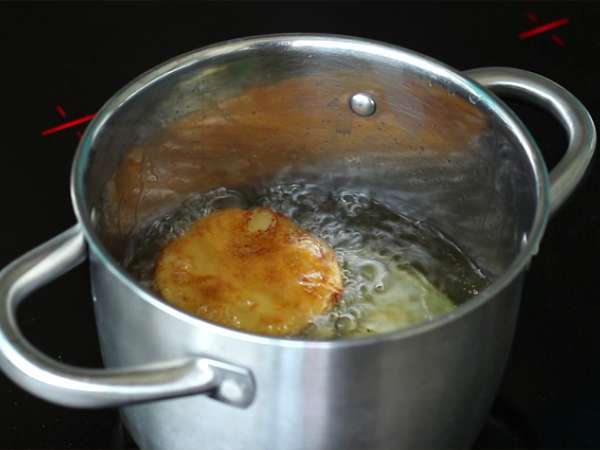 बैंगन के बेज़न - तैयारी चरण 3