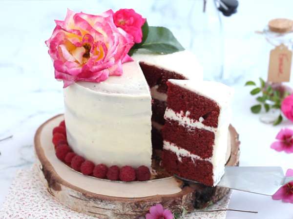 रेड वेलवेट केक - तैयारी चरण 14