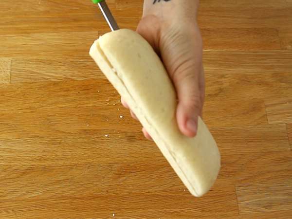 पनीनी à la raclette - तैयारी चरण 1