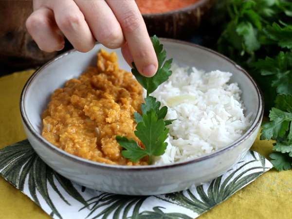 कोरल दाल का आसान डिश - तैयारी चरण 6