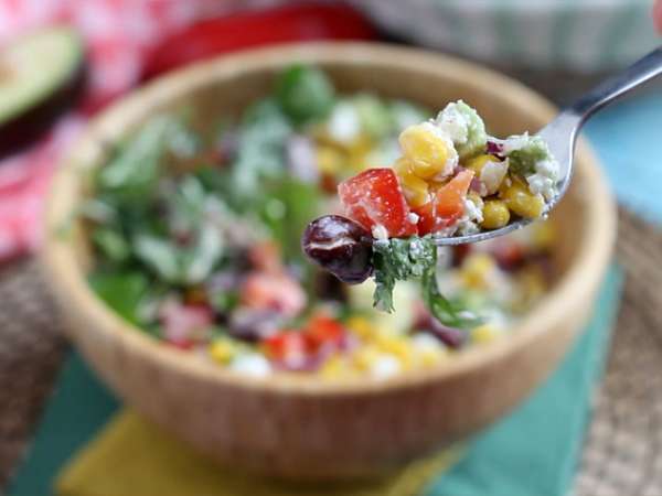 Mexican सलाद जार - तैयारी चरण 5