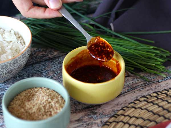 कोरियाई गोचुजांग सॉस बिबिम्बाप के लिए - तैयारी चरण 3