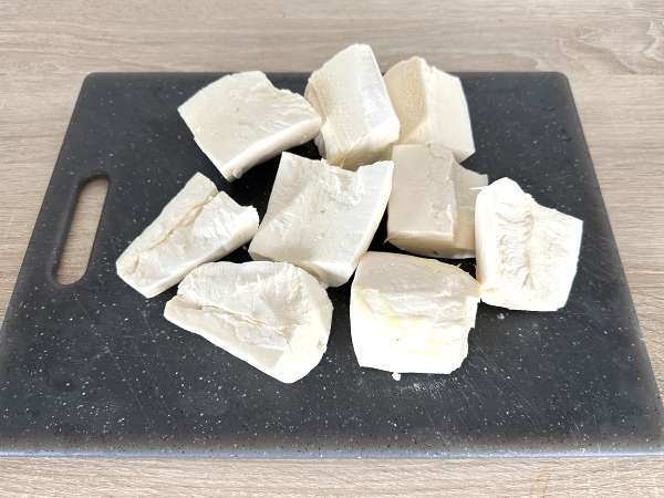 क्रीमी और बहुत आसान कसावा का प्यूरी - तैयारी चरण 1