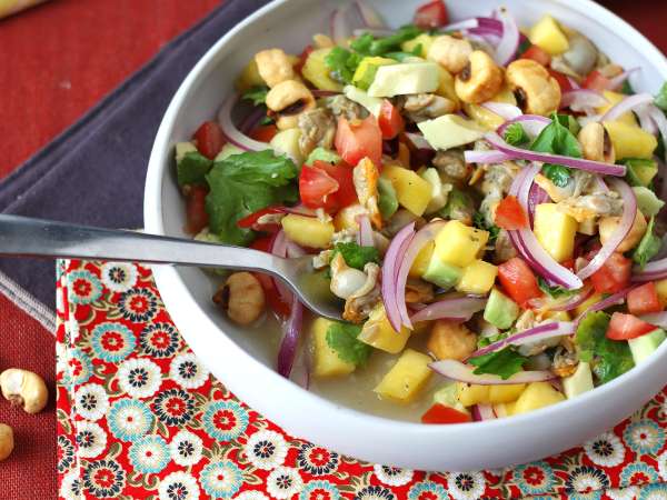 Ceviche और कैन में क्लैम - तैयारी चरण 4