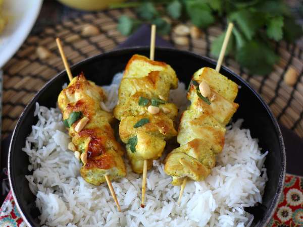 चिकन के शिश कबाब और उनकी साटे सॉस, एशिया की ओर एक पाक यात्रा! - तैयारी चरण 9