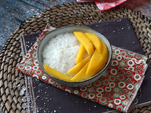 मैंगो स्टिकी राइस, थाईलैंड का सुपर आरामदायक मिठाई - तैयारी चरण 8