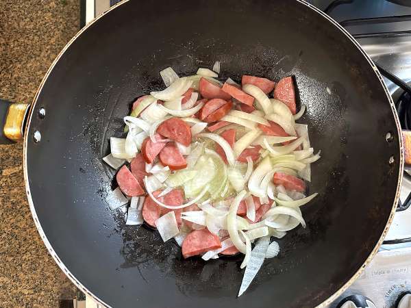 सोनेरी फ़ारोफ़ा, कालाब्रेशा, अंडा और गाजर के साथ - तैयारी चरण 1