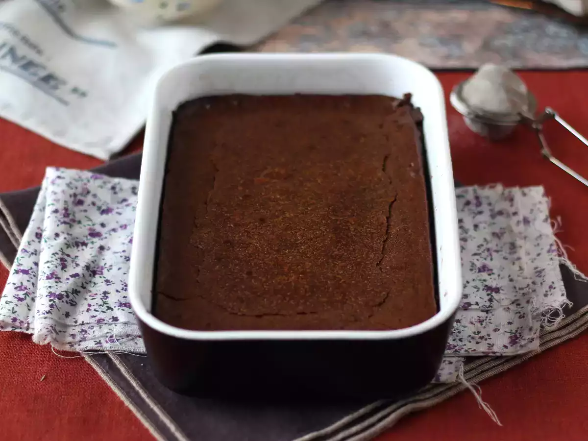 चॉकलेट और चेस्टनट क्रीम के साथ EXTRA FONDANT केक केवल 4 सामग्री के साथ - फोटो 2