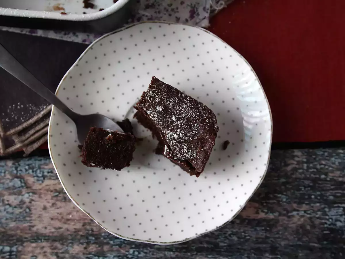 चॉकलेट और चेस्टनट क्रीम के साथ EXTRA FONDANT केक केवल 4 सामग्री के साथ - फोटो 3