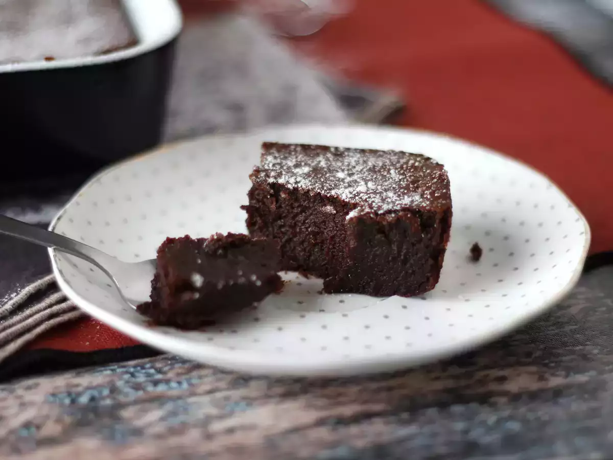 चॉकलेट और चेस्टनट क्रीम के साथ EXTRA FONDANT केक केवल 4 सामग्री के साथ - फोटो 5