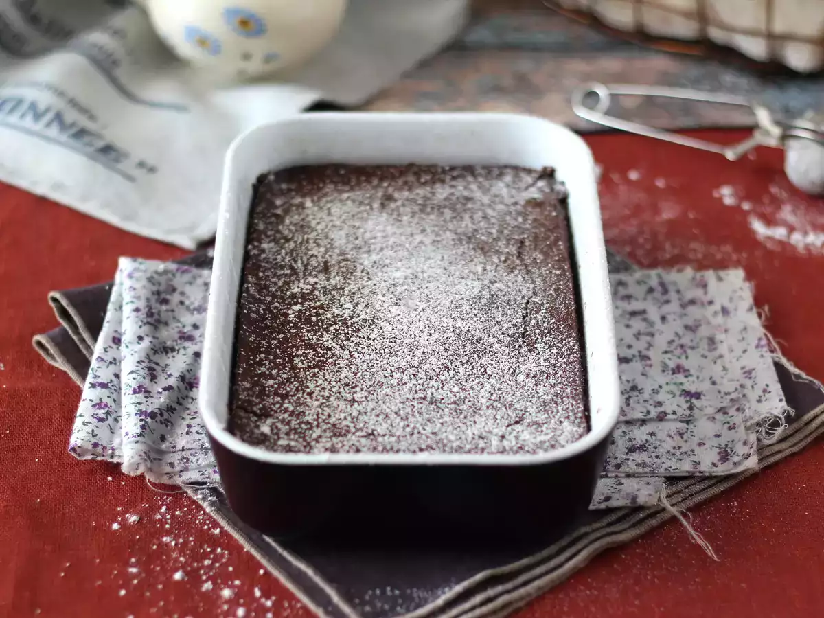 चॉकलेट और चेस्टनट क्रीम के साथ EXTRA FONDANT केक केवल 4 सामग्री के साथ - फोटो 6