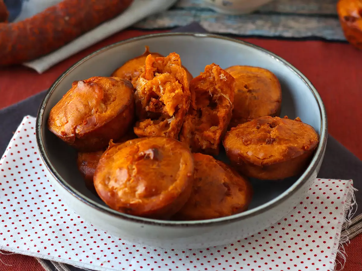 चोरिज़ो के मफिन, नरम और मसालेदार - फोटो 5