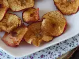 एयर फ्रायर में दालचीनी के साथ सेब के चिप्स, फोटो 2