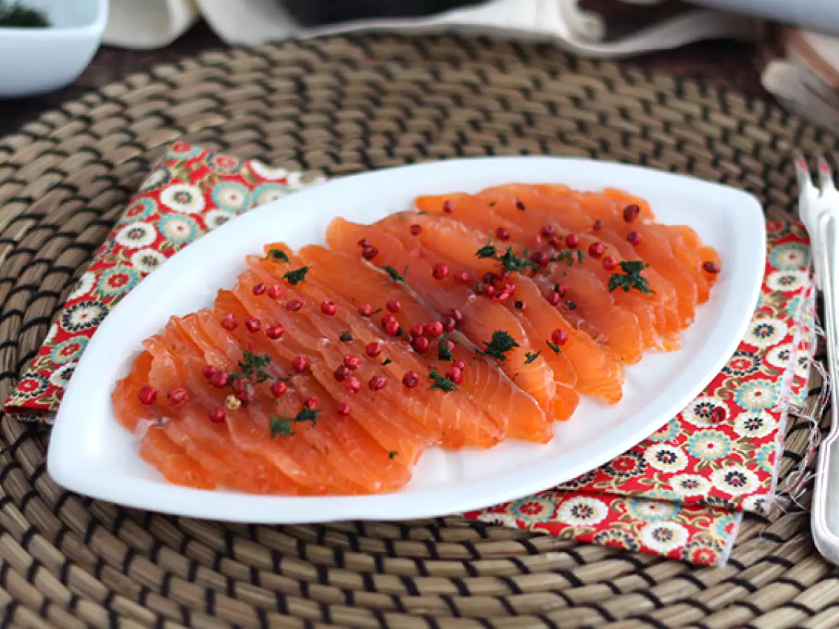 Gravlax, स्वीडिश तरीके से मरीन किया गया सामन