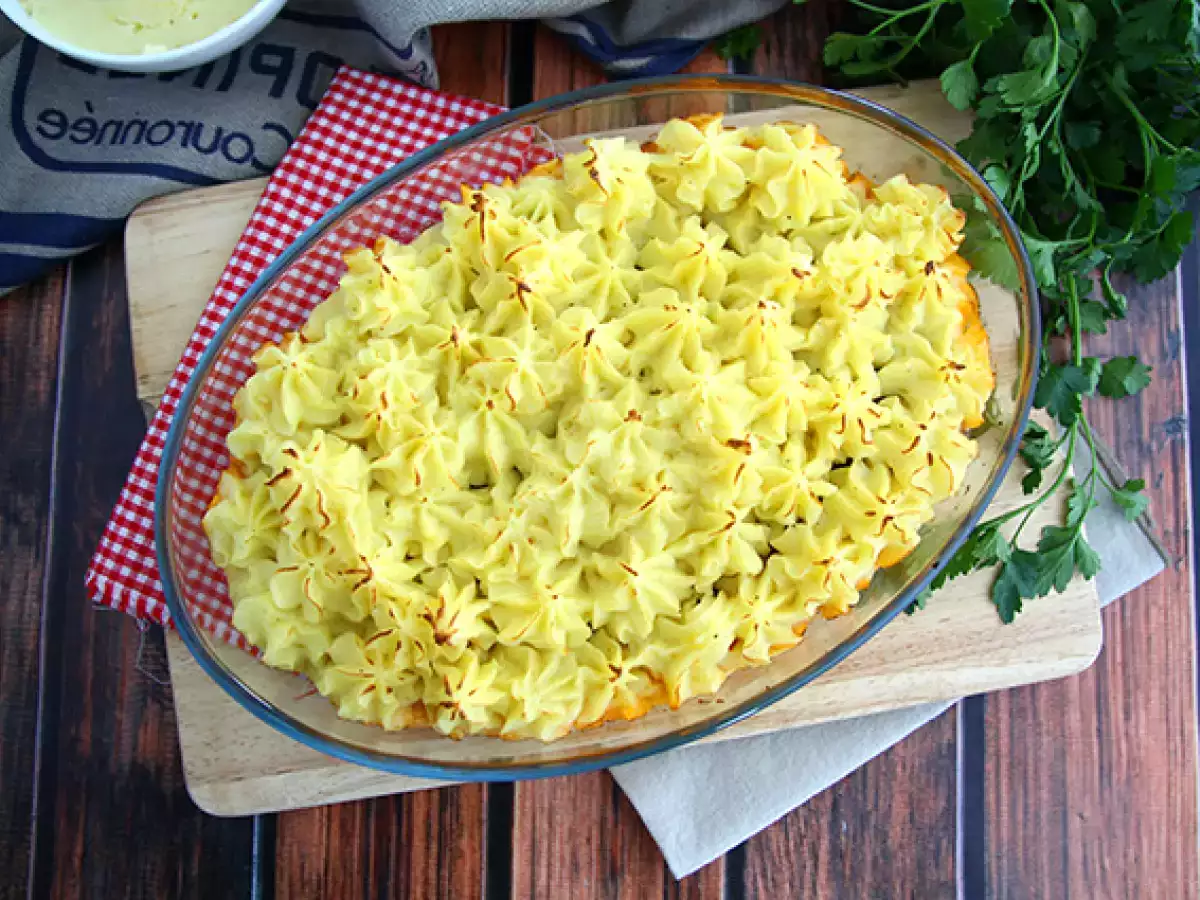 Hachis Parmentier आसान - फोटो 2