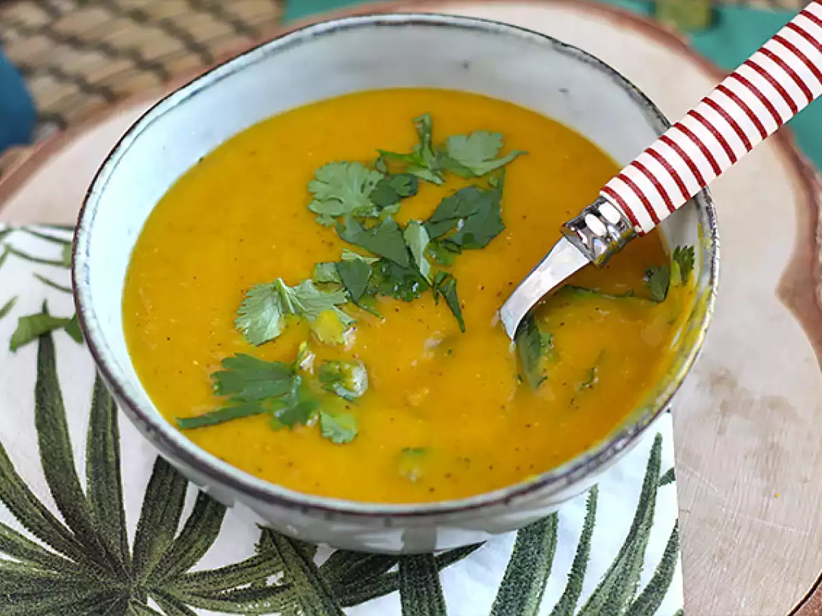 कद्दू और लाल दाल का सूप - फोटो 4