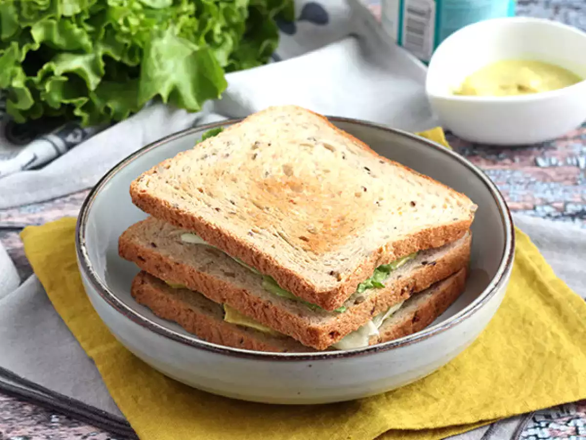 कैर्री चिकन क्लब सैंडविच - फोटो 3