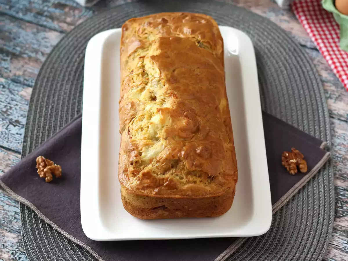 केक लार्डन, चèvre और नट - फोटो 2