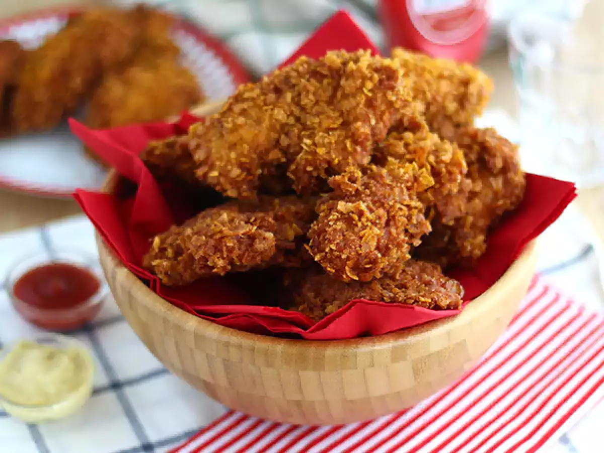 क्रिस्पी चिकन टेंडर जैसे KFC में - फोटो 2