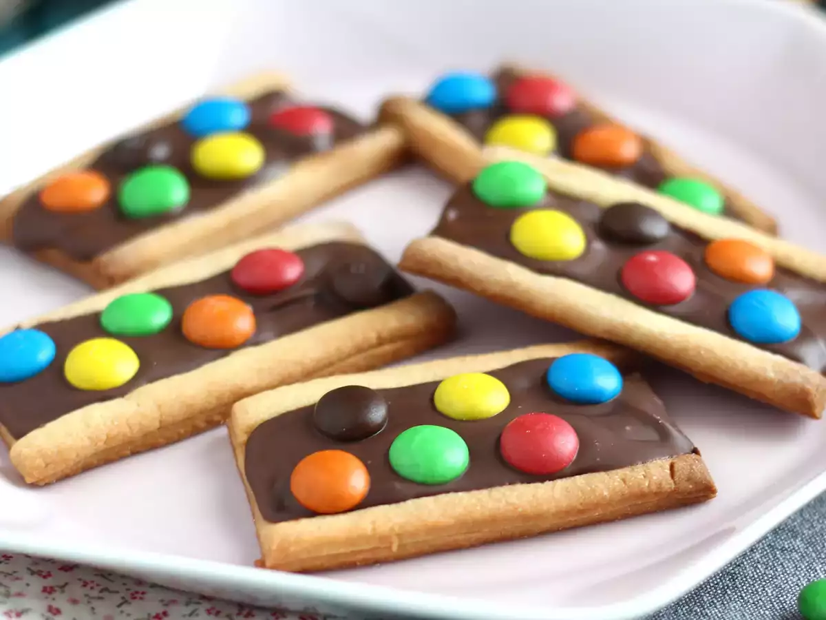 m&m's के साथ बिस्कुट - फोटो 5